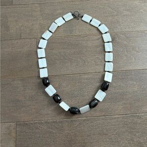 Black Agate and Mother of the Pearl Necklace